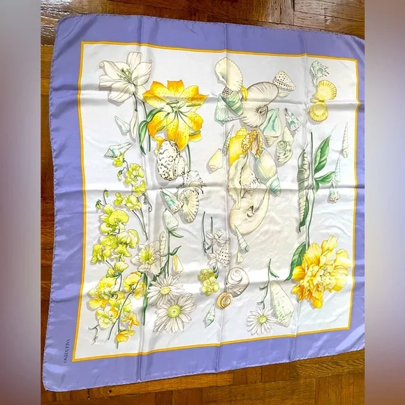 Valentino Vintage Silk Scarf - Picture 1 of 8